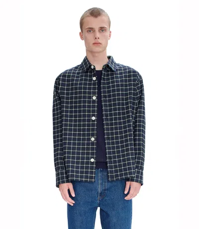 Apc A.p.c. Plaid Long In Kaa - Green