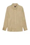 Apc Beige Bobby Shirt In Beige