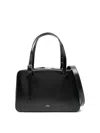 Apc Black Shoulder Bag With Versatile Carrying Options In Black