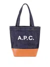 Apc Axel Small Tote In Lavado Oscuro
