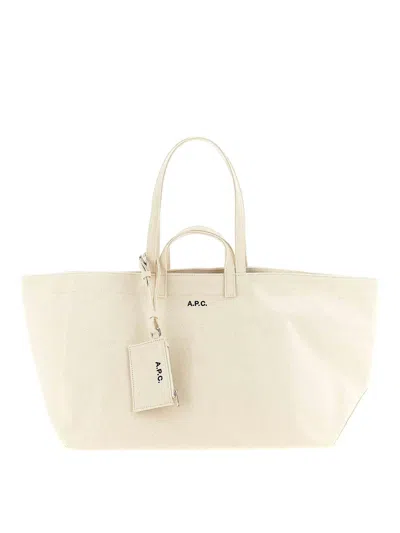 Apc Large Shopping Bag In Sand