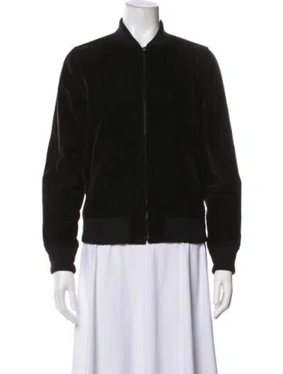 Pre-owned A.p.c. Bomber Jacket In Black