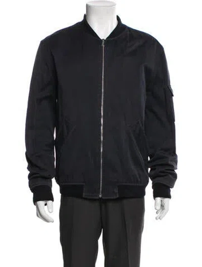 Pre-owned Apc Bomber Jacket In Blue