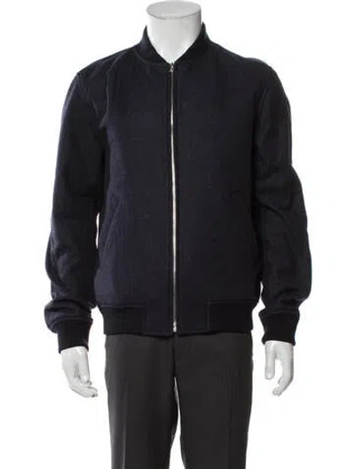 Pre-owned A.p.c. Bomber Jacket In Blue