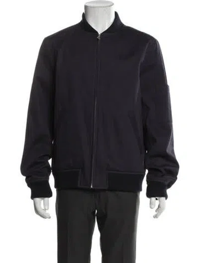 Pre-owned A.p.c. Bomber Jacket In Blue