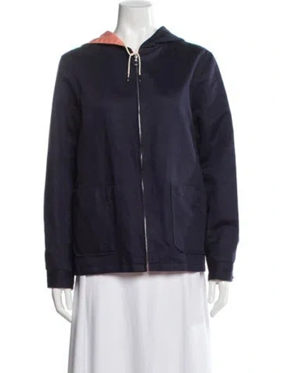Pre-owned A.p.c. Bomber Jacket In Blue