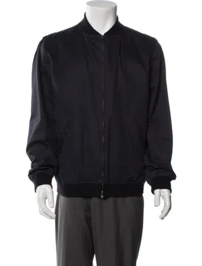 Pre-owned A.p.c. Bomber Jacket In Blue