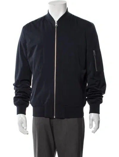 Pre-owned A.p.c. Bomber Jacket In Blue