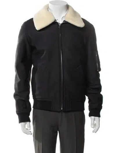 Pre-owned A.p.c. Bomber Jacket In Blue