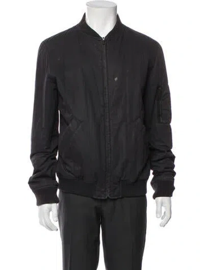 Pre-owned Apc Bomber Jacket In Gray