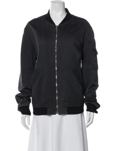 Pre-owned A.p.c. Bomber Jacket In Gray