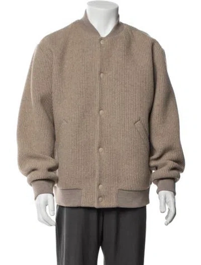 Pre-owned A.p.c. Bomber Jacket In Neutral