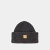 Apc Beanie Hat With Logo In Gray