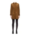 Apc Bonnie Long-sleeved Dress In Brown