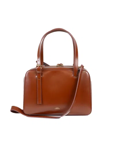 Apc Borsa A Mano Virginie Box Nut Brown