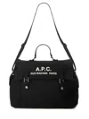 Apc A.p.c. Men Shoulder Bag With Logo In Black