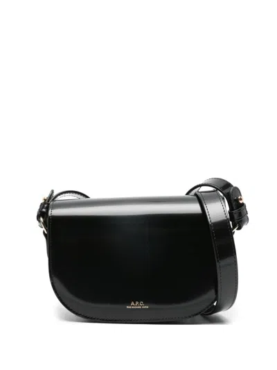 A.p.c. A. P.c. Mini Handbag 10 X 6.5 X 3 Cm With Adjustable Strap In Black
