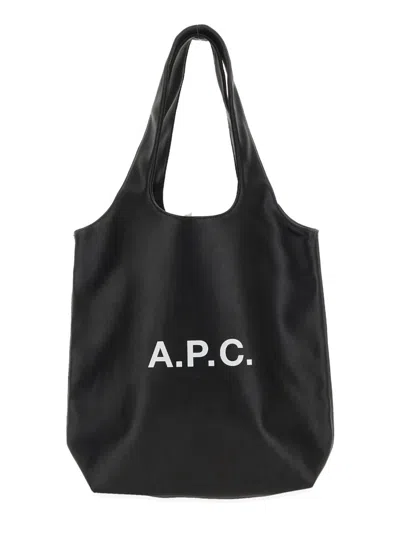 A.p.c. Borsa Tote Con Logo In Black