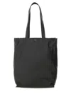 A.p.c. Men Black Leather Maiko Shopping Bag In Black