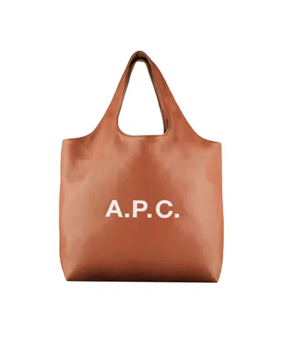 Apc Borsa Tote Ninon Nut Brown