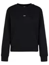 Apc Black Boxy Printed Micro Logo Sweatshirt In Black