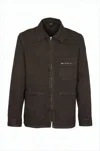 Apc Boxy Brown Cotton Jacket In Brown
