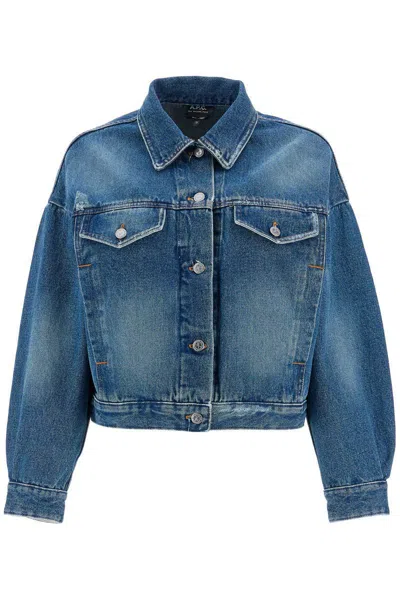 Apc A. P.c. Women's "boxy Blue Jacket In C