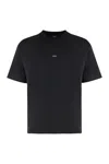 Apc Boxy Micro Logo Cotton Crew-neck T-shirt In Black