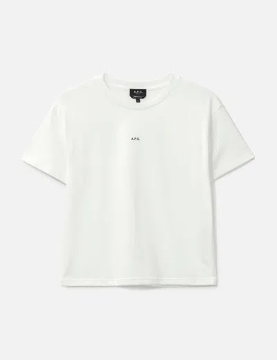 Apc Boxy Micro Logo T-shirt In White