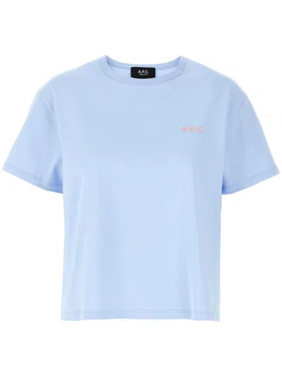 Apc Short-sleeved T-shirt In Blue