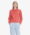 Apc V.p.c Logo Cotton Sweatshirt In Raspberry / White
