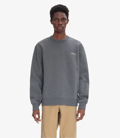 Apc Boxy Petit Vpc Sweatshirt Xs Heather Dark Gray