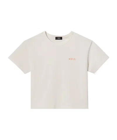 Apc Boxy Petit Vpc T-shirt In White