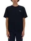 Apc A.p.c. Dark Navy Cotton T-shirt In Blue