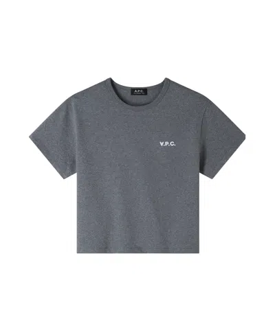Apc Boxy Petit Vpc T-shirt In Gray