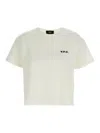 Apc A.p.c. 'carol' Boxy T Shirt With Logo Print In White