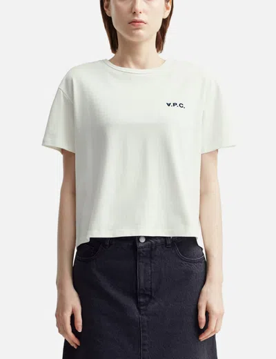 Apc Boxy Petit Vpc T-shirt In White