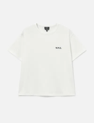 A.p.c. Boxy Petit Vpc T-shirt In White