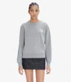 Apc A.p.c. Rue Madame Logo Embroidered Crewneck Sweatshirt In Heather Gray