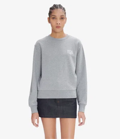 APC BOXY RUE MADAME SWEATSHIRT XL HEATHER GRAY