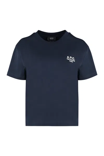 Apc A.p.c. Boxy Rue Madame T Shirt In Black