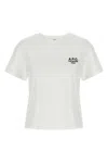 Apc A.p.c. Unisex Boxy T-shirt In Organic Cotton White Short Sleeves Women