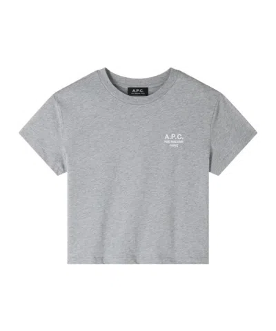 Apc Boxy Rue Madame T-shirt In Gray