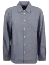Apc Boyfriend Brodee Shirt In Indigo