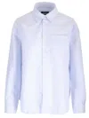 Apc Boyfriend Shirt In Organic Cotton Shirts Light Blue In Blue