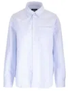 Apc Boyfriend Shirt In Organic Cotton Shirts Light Blue