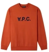Apc A.p.c. Brick-red Cotton Sweaters In Orange