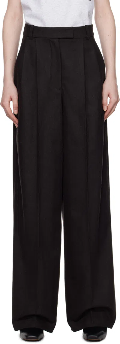Apc Brown Anastasia Barbieri Edition Valesca Trousers In Cae Dark Brown