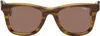 Apc Brown & Beige John Sunglasses In Whisky / Marron