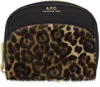 Apc A.p.c. Card Holder - Leather - Printed In Lzz Black
